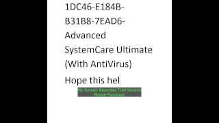 License Key for Advanced System Care Ultimate HD [upl. by Miharbi]