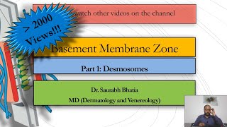 Basement Membrane Zone BMZ Part 1  Desmosomes [upl. by Yssirhc]