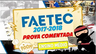 FAETEC 20172018  PROVA DE PORTUGUÊS COMENTADA [upl. by Daloris]