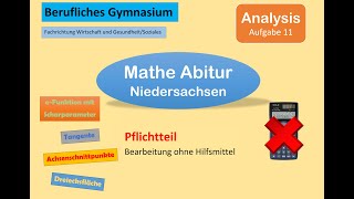 F11 Abiturvorbereitung Mathematik Pflichtteil eFunktion mit Scharparameter [upl. by Benni]