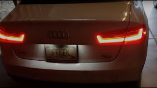 Audi A6 C7 tips and tricks  enable rear daytime running lights  DIY [upl. by Mail]