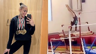 Kaylia Nemour  Gold 🥇 14900  Uneven Bars  Barres  Algerian Championships 2022 [upl. by Novaelc]