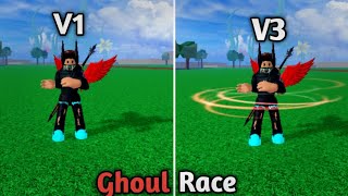 Upgrading Ghoul V1 To V3 In One Vid In Blox Fruit Roblox [upl. by Kala]