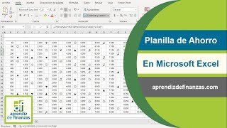 Plantilla de Ahorros en Microsoft Excel [upl. by Orhtej]