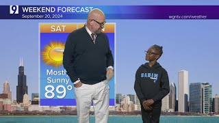 2nd grader reports Fridays weather forecast [upl. by Ruperta343]