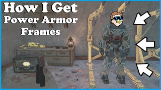 How I Get Tons of Power Armor Frames  Fallout 4 [upl. by Trace854]