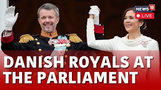 King Frederik X Visits Danish Parliament On His First Formal Work Day As Denmarks New Monarch [upl. by Dodie]