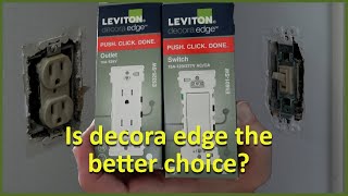 Leviton Decora Edge Outlet and Switch E5325 E5601 [upl. by Johna]