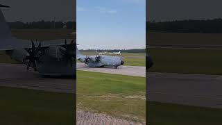 A400M Taxing to runway in VNO😳clip from Spring [upl. by Tisbee646]