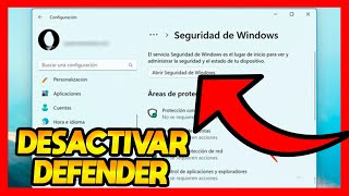 ✅DESACTIVAR WINDOWS DEFENDER EN WINDOWS 11 [upl. by Leahcimnhoj]