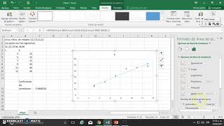 Coeficiente de correlacion en excel 2016 [upl. by Wyck]