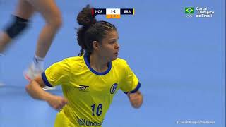 MUNDIAL SUB20 DE HANDEBOL FEMININO 2022  Brasil 24 x 32 Noruega  Melhores Momentos [upl. by Lewis]