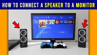 How To Connect A Speaker To A Monitor  Simple Steps [upl. by Watkins]