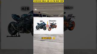 KTM Duke 1290 vs Kawasaki Ninja h2r 👿😎shortvideo trendingshorts trending [upl. by Xirdnek]