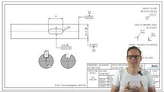 Bedeutung der Symmetrie und Messung an Beispiel einer Passfedernut ISO 1101 [upl. by Uttica765]