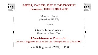 L’architetto e l’oracolo Forme digitali del sapere da Wikipedia a ChatGPT [upl. by Jary]