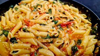 5Ingredient Tomato Basil Pasta Recipe  Quick amp Easy [upl. by Tristam]