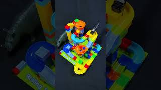 Satisfying Marble Run Race ASMR 🥳 151 🔴🟡🟢 marblerace marblerun shorts [upl. by Gino]