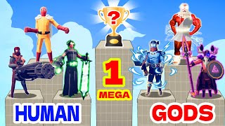 SUPER TOURNAMENT OF ALL GODS VS STRONGES HUMAN UNITS  TABS  Totally Accurate Battle Simulator [upl. by Htebzil]