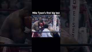 Tyson’s 1st Big Test 😱 miketyson boxing classic throwback [upl. by Bik]