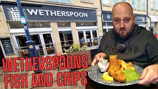 FISH AND CHIPS AT WETHERSPOONS  Is this THE BEST yet  Food Review  WETHERSPOONS WEEK DAY 5 [upl. by Ylecara]