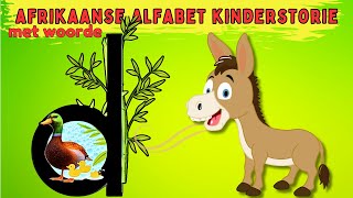 Leer die dklank Afrikaanse Alfabet Kinderstorie met woorde  Leer LEES [upl. by Yetac]