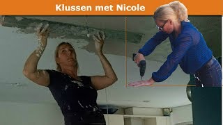 Nicole stuct 51 m2 plafond in woonkamer en keuken [upl. by Elockcin480]