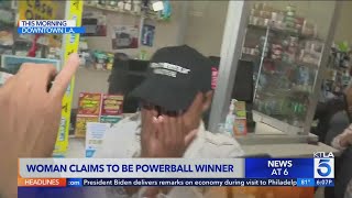 Woman claims to be 1 billion Powerball winner [upl. by Eveline475]