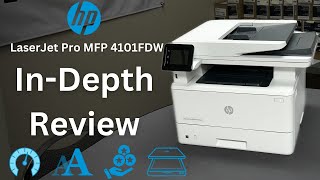 The Perfect Mono Small Business Printer  HP LaserJet Pro MFP 4101FDW InDepth Review [upl. by Ettigirb]