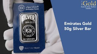 50 Gram Silver Bar Emirates Gold [upl. by Thorn]