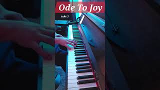 Beethoven Ode to Joy Piano  take 3 in the Key of D Major c amp f [upl. by Cyn]