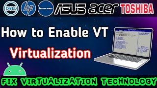 How to Enable Virtualization Technology VT on PC  Laptop  Enable Emulator VT✅ [upl. by Balling893]