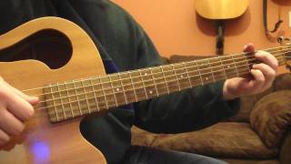 Allentown by Billy Joel on a Baritone Guiltar [upl. by Wylma824]