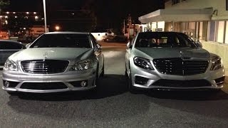 2014 MERCEDES BENZ SCLASS S550 W222 vs 2007 S550 W221 [upl. by Ennael]