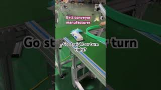 conveyor automation conveyorfactory beltconveyor Go straight or turn right [upl. by Lobiv]