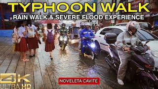 Wet Walks Philippines  Walking Journey Through Heavy Rains and Floods 4K [upl. by Sanburn]