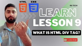 Div Tag HTML 5 Tutorial in HindiUrdu [upl. by Annaik]