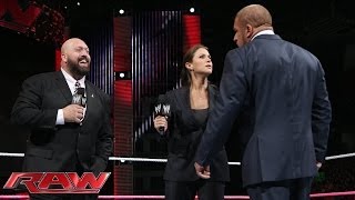 Stephanie McMahon rehires Big Show Raw Nov 4 2013 [upl. by Anitram522]