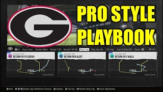 Georgia Pro Style Playbook Guide  College Football 25 [upl. by Nyliram9]