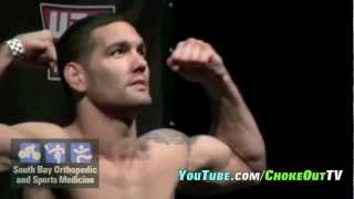 UFC Chris Weidman vs Mark Munoz weighins [upl. by Oidacra]