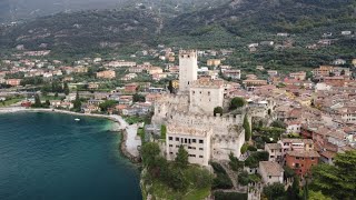 Castello Scaligero di Malcesine Italia 🇮🇹 Castle Malcesine Italy  Lago di Garda Gardasee 4K [upl. by Pietro]