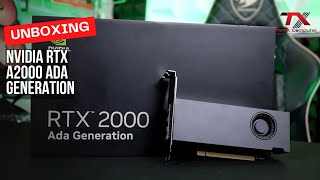 Unboxing Nvidia RTX A2000 Ada Generation [upl. by Lindberg79]