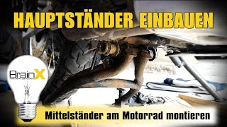 Mittelständer einbauen Motorrad Hauptständer montieren [upl. by Willock]