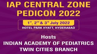 IAP CENTRAL ZONE PEDICON 2022  Dr PS Reddy Hall [upl. by Kcirdlek726]