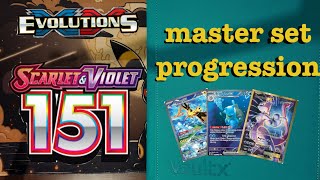 Master Set Progression Evolutions SV 151 [upl. by Creath899]