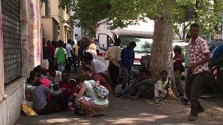 Station chaos deepens Italy migrant crisis [upl. by Jacquet]