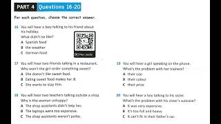 Simply A2 Key For School Test 1 Part 4 [upl. by Skeie200]