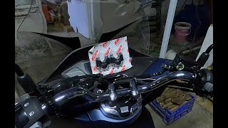 Honda PCX Gidon Yükseltme  Motosiklet Gidon Yükseltme  Handlebar Riser Install  GP Kompozit [upl. by Anelav]