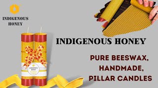 Indigenous Honey Pure Natural Beeswax Handmade Candle [upl. by Mohamed374]