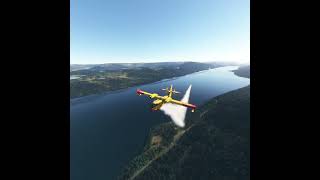 LOCH NESS WATER DROP microsoftflightsimulator aviation canadair scotland british lochness [upl. by Benedick752]